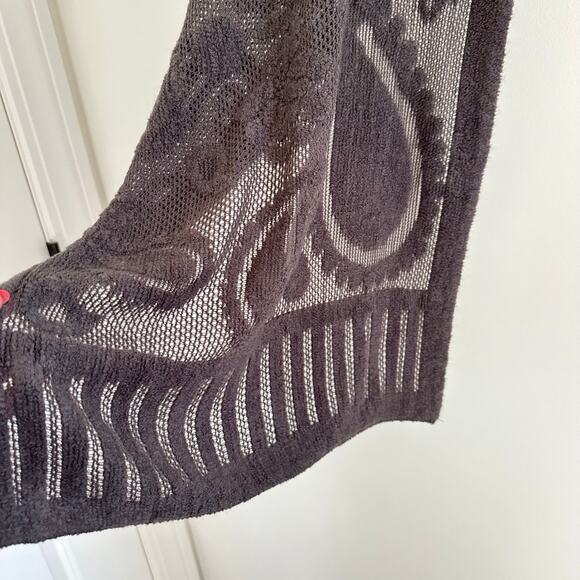 Cashmere Rabbit Fur Neck Warmer Wrap Gray One Size - Picture 6 of 10